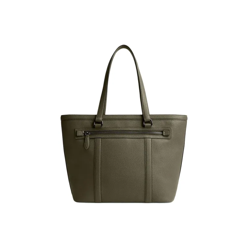 COACH Gotham Leather Tote Bag, Shopping Bag, Shoulder Bag, Handbag Tubas Women's Army Green-2
