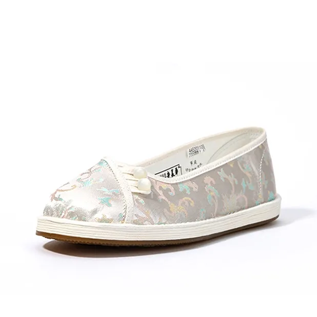 Old Meihua Casual Single Shoes Women's Silver-3