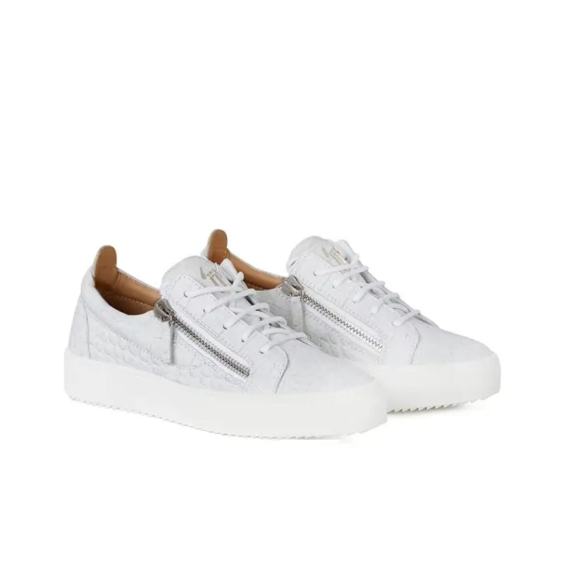 Giuseppe Zanotti/GZ Low Top Skateboard Shoes Women's White-2