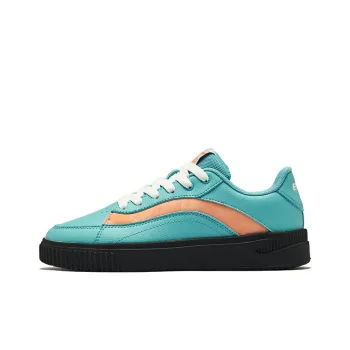 Erke Flying Cranes Wear Resistant Slip Resistant Low Top Skateboard Shoes Women's Tianhe Green Orange