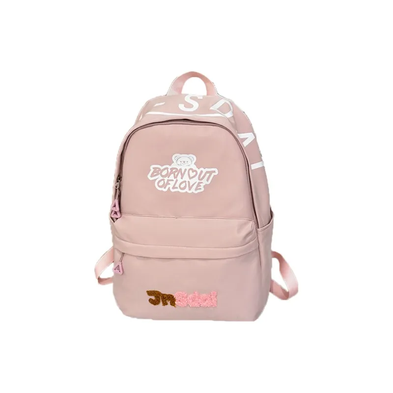 KAKAXI Nylon Backpack Black/White/Yellow/Green/Pink-8