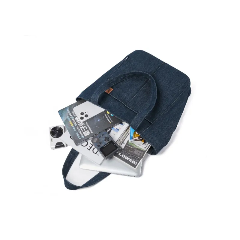 Lee Denim Commute Tote Shoulder Bag Unisex Black/Denim Blue/Khaki-2