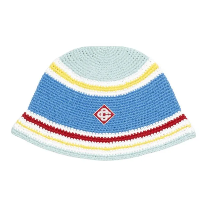 CASABLANCA Stripe Crochet Hat-0