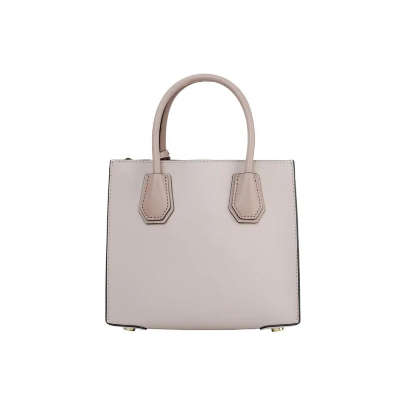 MICHAEL KORS Mercer Leather Trunk Bag, Portable Crossbody Bag, Shoulder Bag Trumpets Women's Cherry Blossom Pink-3
