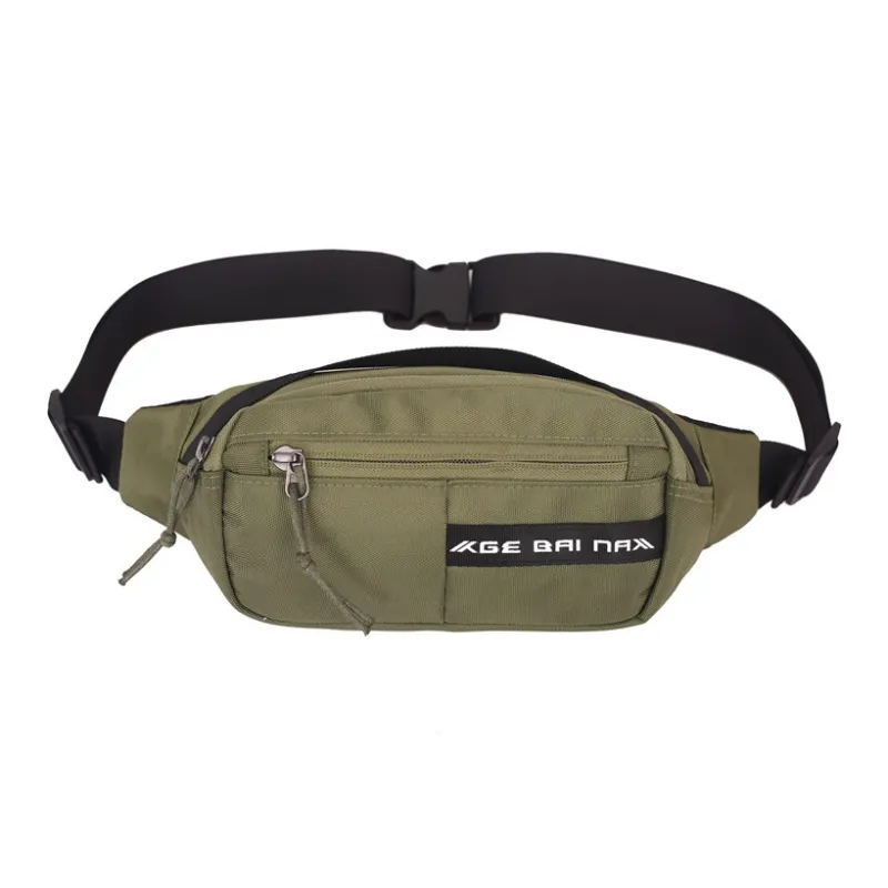 OURFUN Nylon Sling Bag Unisex Orange Yellow/Light Gray/Black/Yellow/Green/Blue-8