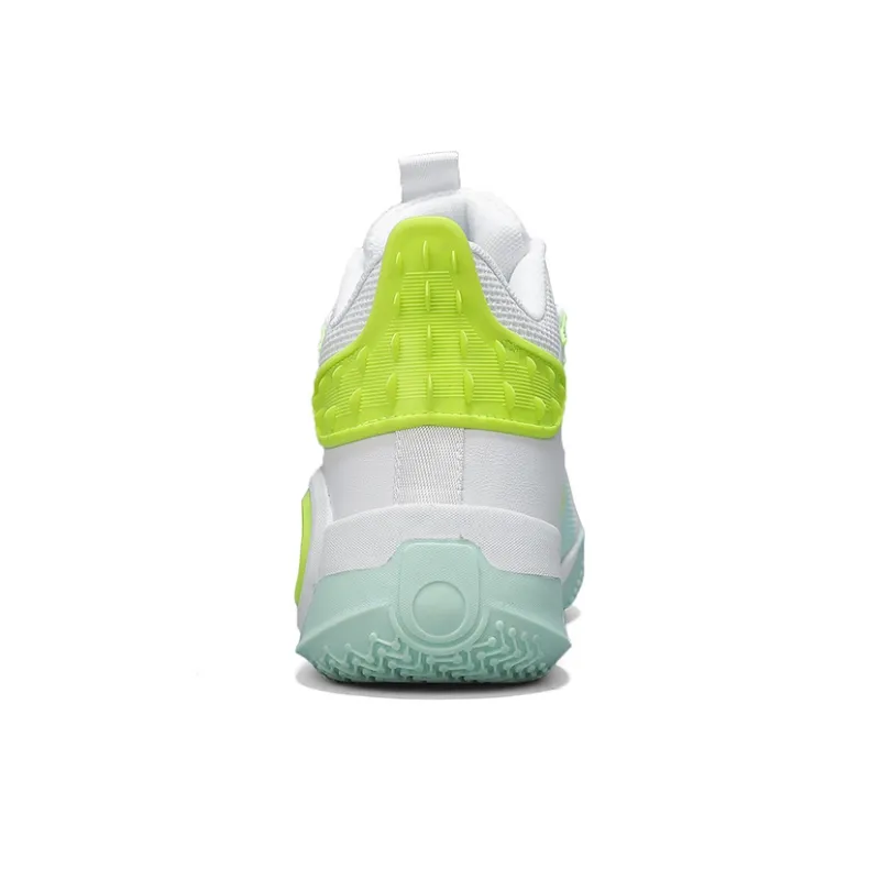Animal Claws Slip Resistant Lightweight Rebound Mid Top Basketball Shoes Unisex Standard White-3
