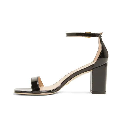 Stuart Weitzman/SW Nudistcurve Strap Sandals 7.5cm Women's Black