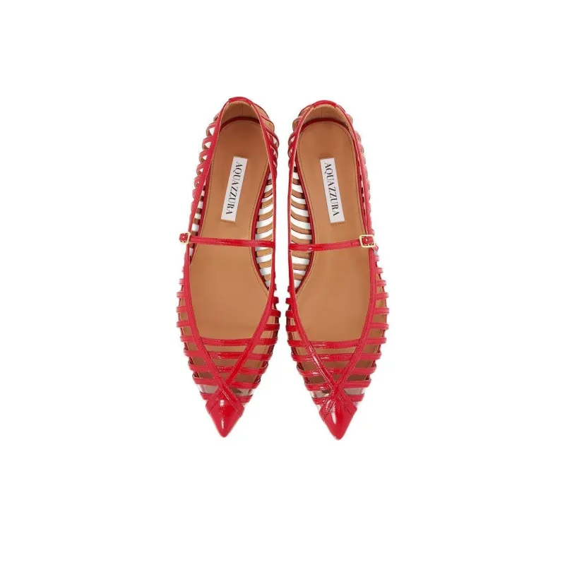 AQUAZZURA Casual Single Shoes Women's Red-4