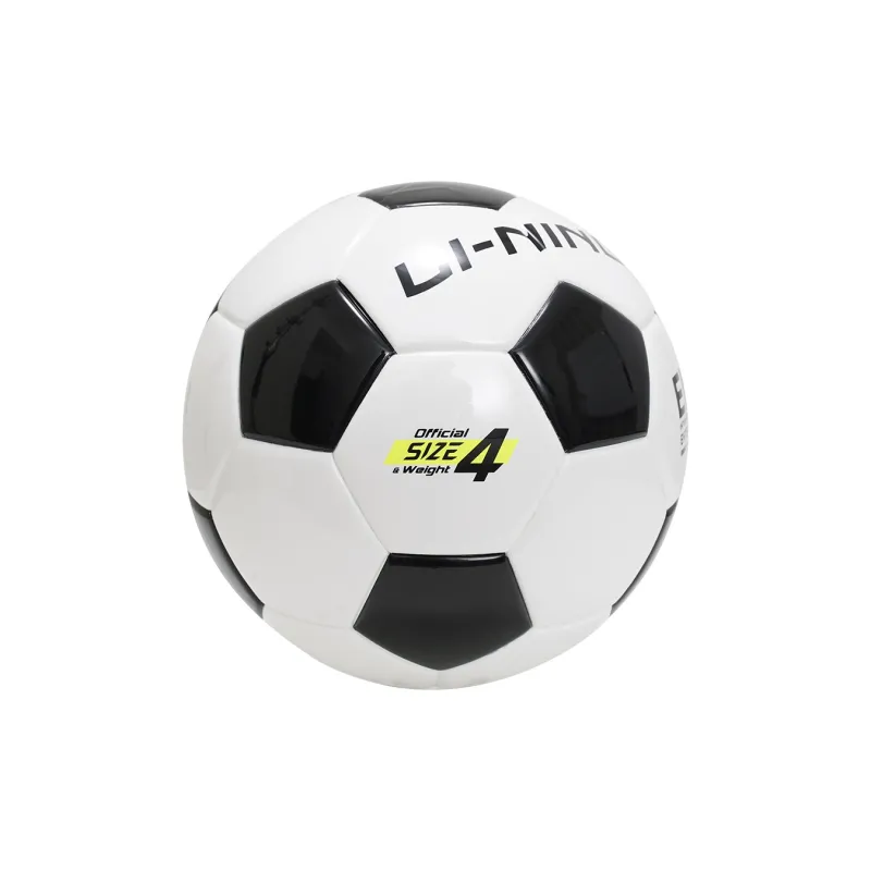 LiNing Size 4 Size 5 Soccer TPU Seamless Thermal-bonding Unisex Black White Block-10