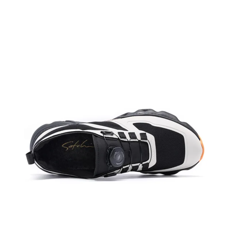 Satchi Wear resistant Lightweight Breathable And Non slip. Low Top Casual Shoes Men's Black & Multicolor-3