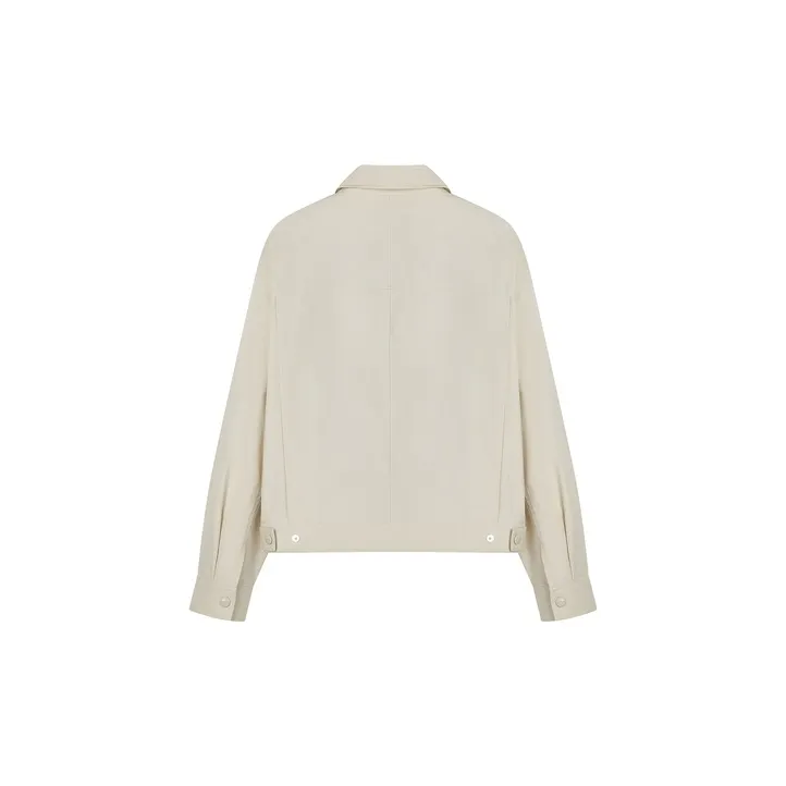 Teenie Weenie x &PACAIN Cropped Coat Women's Ivory-1
