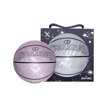 SPALDING Trend Series PU Basketball Silver Pink Size 7 Ball Training Unisex