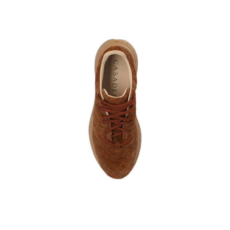 Casadei Mia Low Top Casual Shoes Women's Dark Brown-4