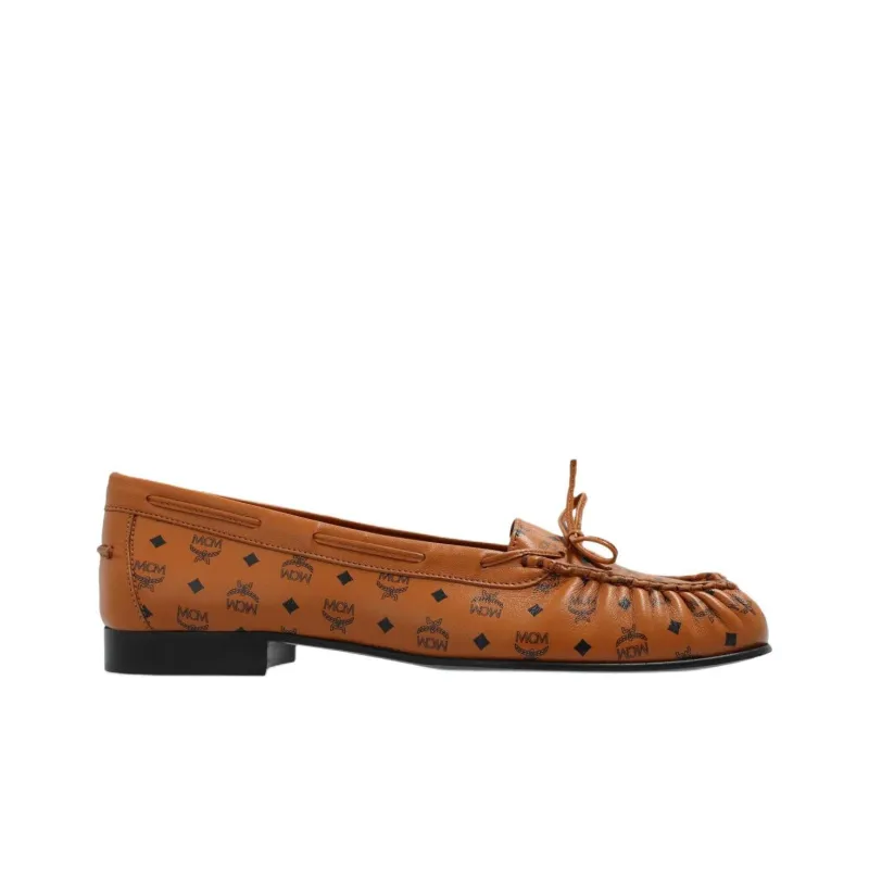MCM Boat Shoes Women's Brown-1