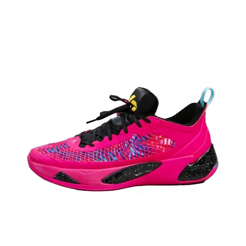 Jordan Luka 1 Cushioning Anti Slip And Wear Resistant Low Top Basketball Shoes Men's Fuchsia