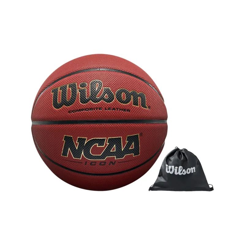 Wilson NCAA PU Basketball Red Brown Size 7 Ball Training Unisex-5