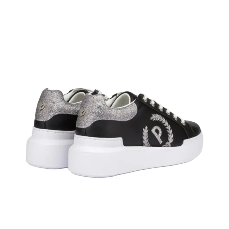 Pollini Carrie Low-Top Skateboard Shoes 4.5cm Women's Black-3