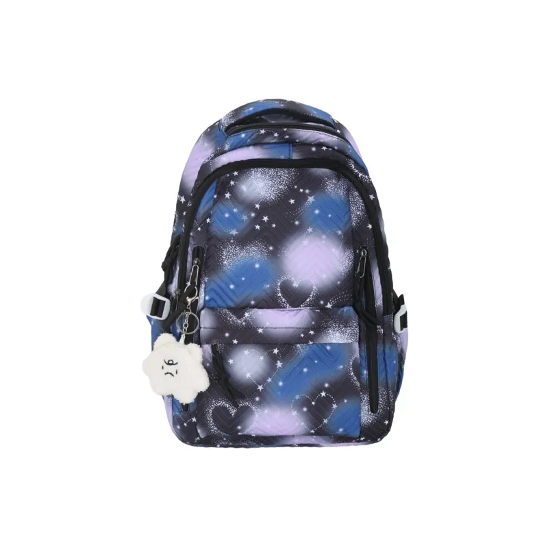 Venerable Brahma Nylon Backpack Women's Black/Purple/Green/Blue/Pink-0