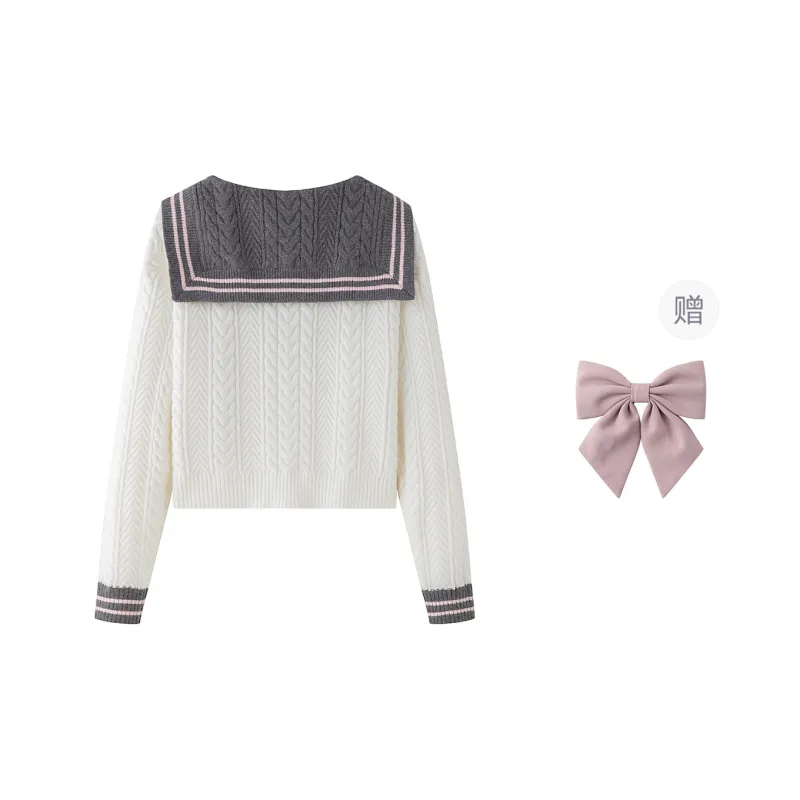 Tokyo Season Sweater Spring And Fall Women's White-1