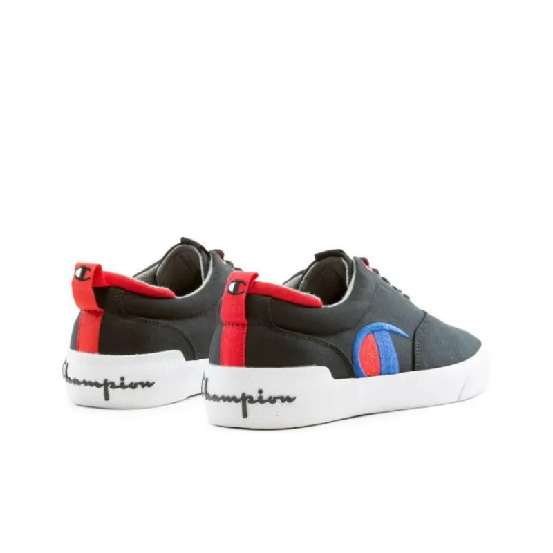 Champion Abrasion Resistant Low Top Skateboard Shoes Men's Black-3