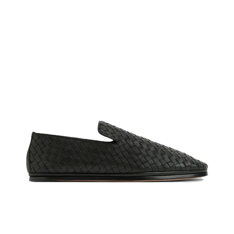 Bottega Veneta Intrecciato Motif Slip-On Shoes-1