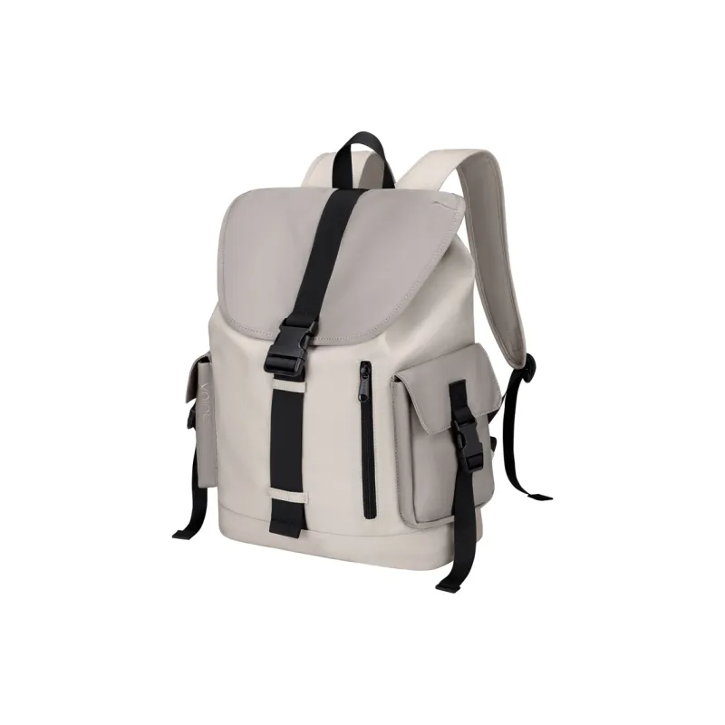 V.NINE Fabric 15 Inch Laptop Backpack For Men And Women's, University Student Backpack Tubas Unisex Greige-2
