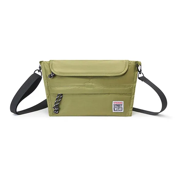 Vision Street Wear Polyamide Crossbody Bag Unisex Army Green/Purple-0