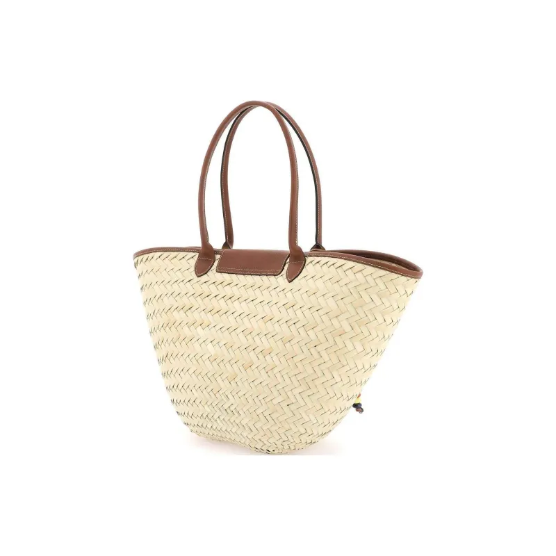 LONGCHAMP Large Le Panier Pliage Interwoven Tote Bag-3