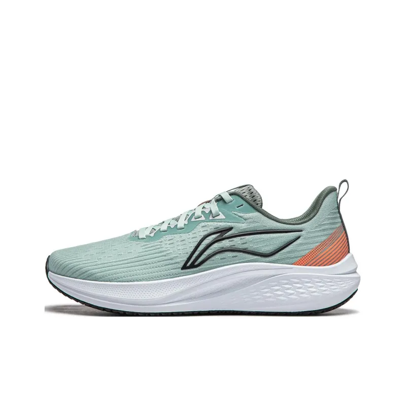 LiNing Red Hare 7 Cushioning Anti Slip Wear Resistant Breathable Lightweight Rebound Low Top Running Shoes Men's Green-0