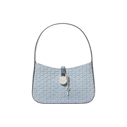 MICHAEL Peserico Artificial Leather Shoulder Bag Small Size Women's Light Denim Blue