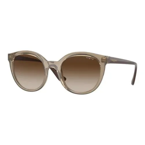 VOGUE Injection Molding Round Sunglasses Women's Coffee