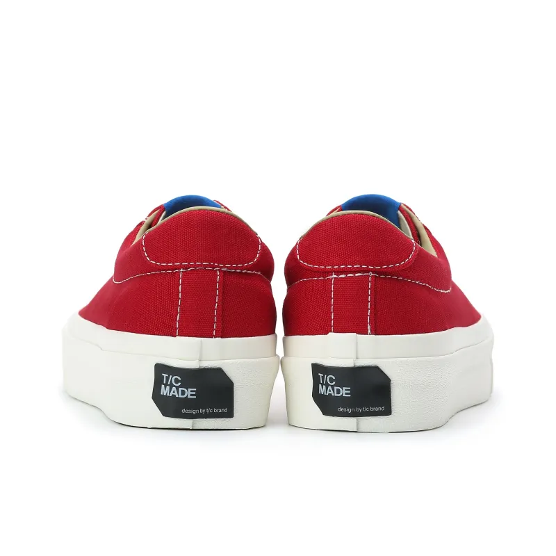 TC Tcmade 001b Low-Top Canvas Shoes Unisex Red-4