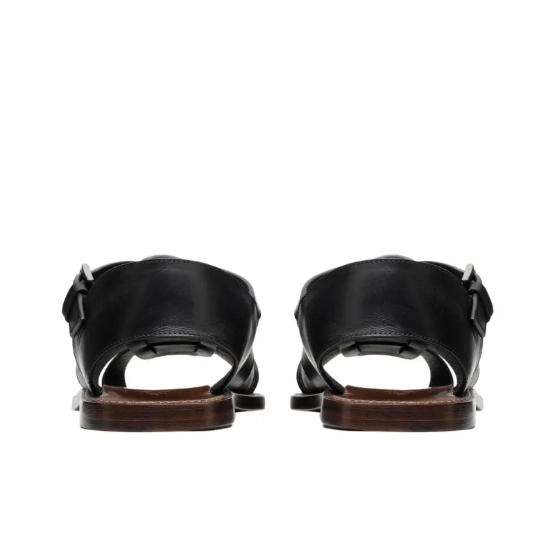 Silvano Sassetti Roman Sandals Men's Black-4