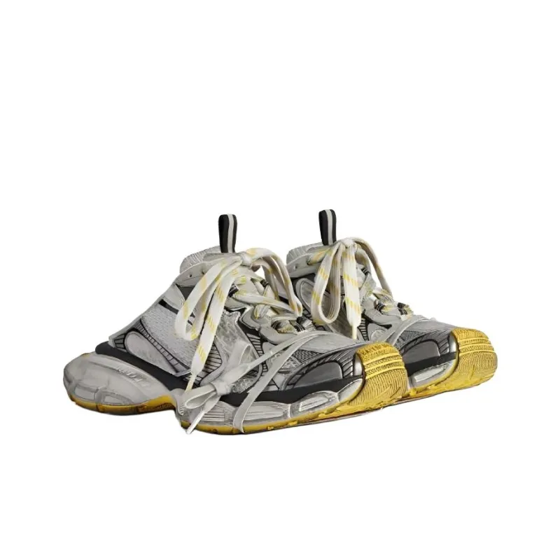 Balenciaga 3XL Wrap toe Slippers Women's Gray-2