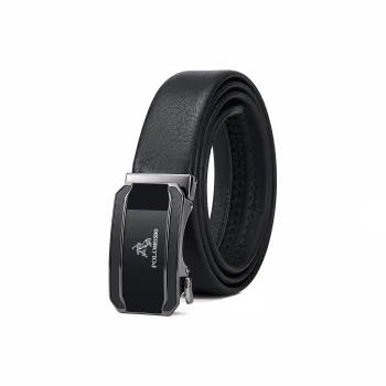 POLOMEISDO Top Grain Cow Leather Belt Practical Box Men's 3.5cm Greeting Card Contact Customer Service For Writing