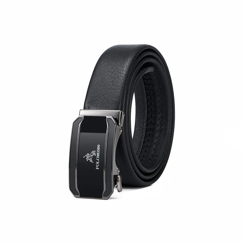 POLOMEISDO Top Grain Cow Leather Belt Practical Box Men's 3.5cm Greeting Card Contact Customer Service For Writing-0