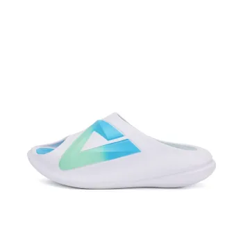 PEAK Very Small Fat Drag Slip-Resistant Abrasion-Resistant Slide Slippers Women's Emerald Green White Blue