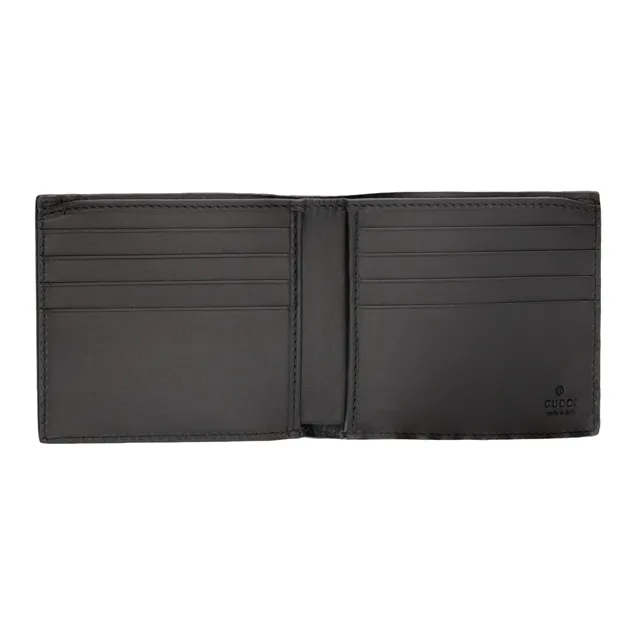 GUCCI Canvas Wallet, Wallet Men's Ebony-7