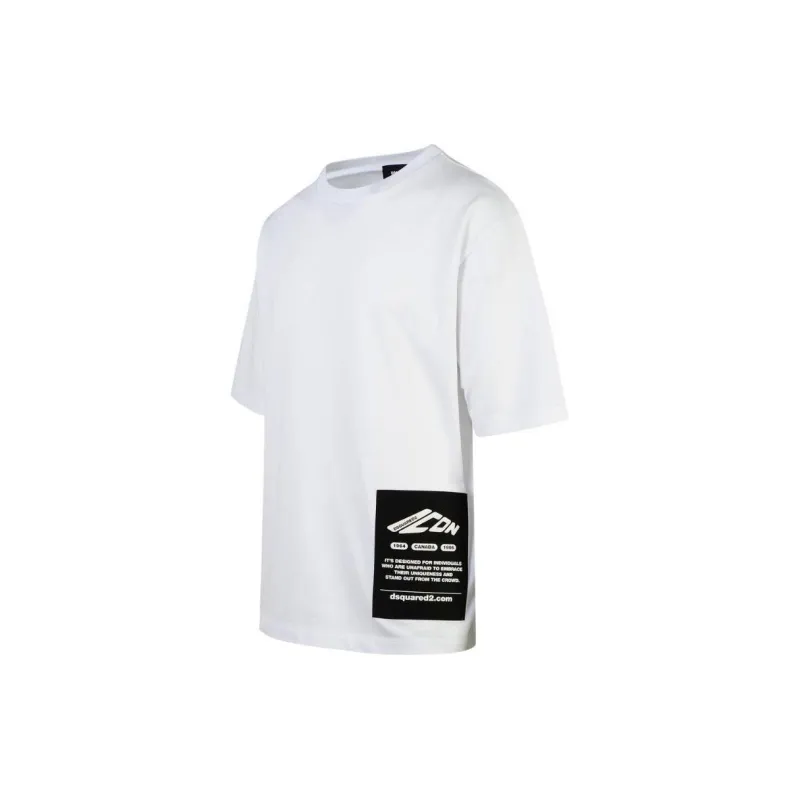 DSQUARED 2 Logo Patch Crewneck T Shirt-2