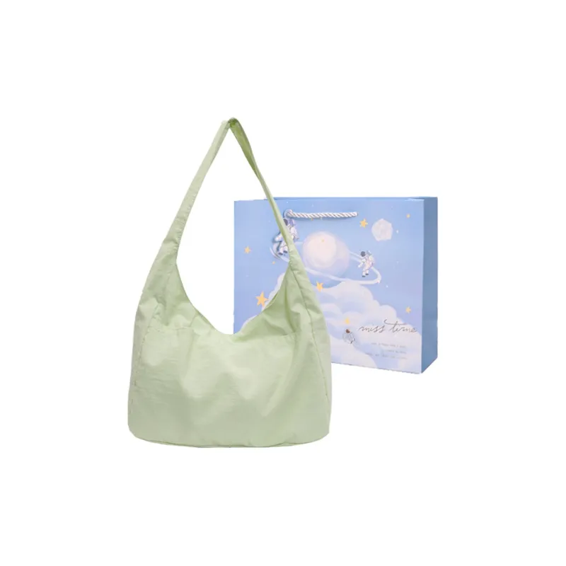 Duoluplo Doron Paul Nylon Fabric Shoulder Bag Regular Women's Black/Ecru/Yellow/Green/Pink/Blue/Light Green-24