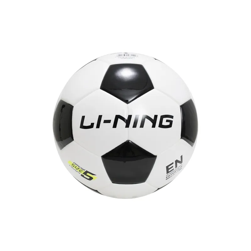LiNing Size 4 Size 5 Soccer TPU Seamless Thermal-bonding Unisex Black White Block-6