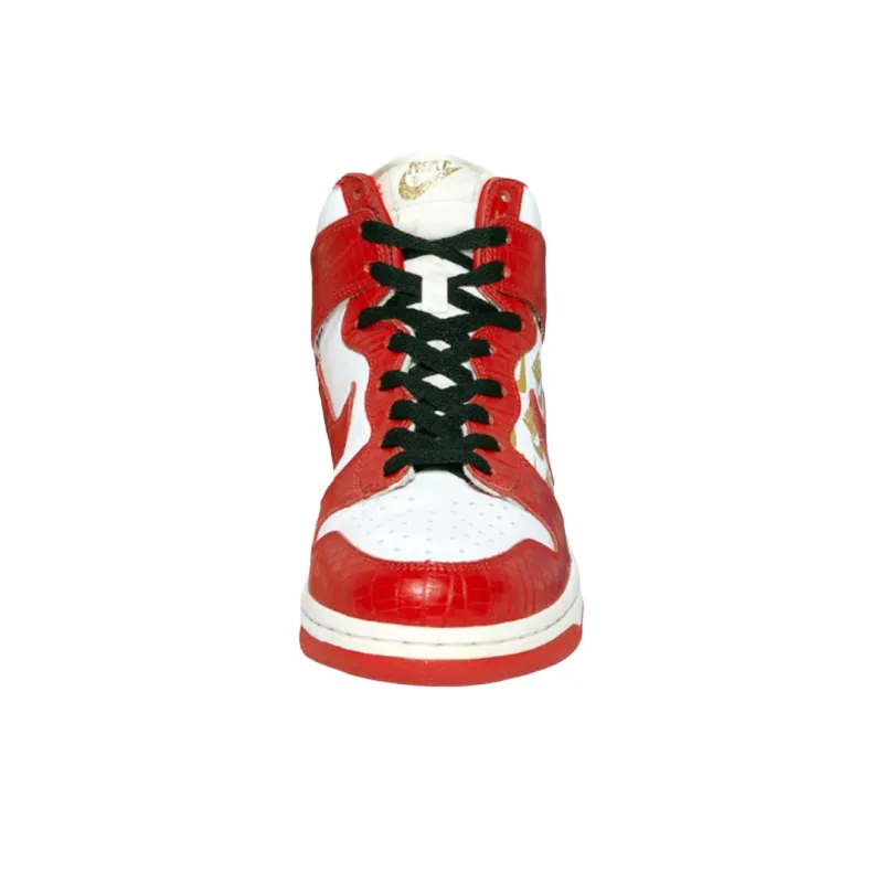 Supreme x Nike Dunk SB Slip Resistant Mid Top Skateboard Shoes Men's Red-2