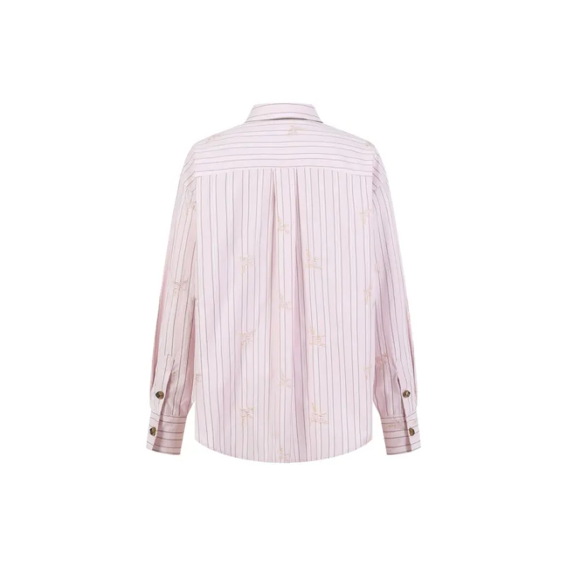 Three Quarters Shirt Women's Pink-1