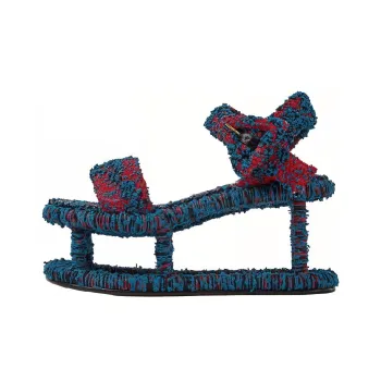 Bottega Veneta One Strap Sandals Women's Blue