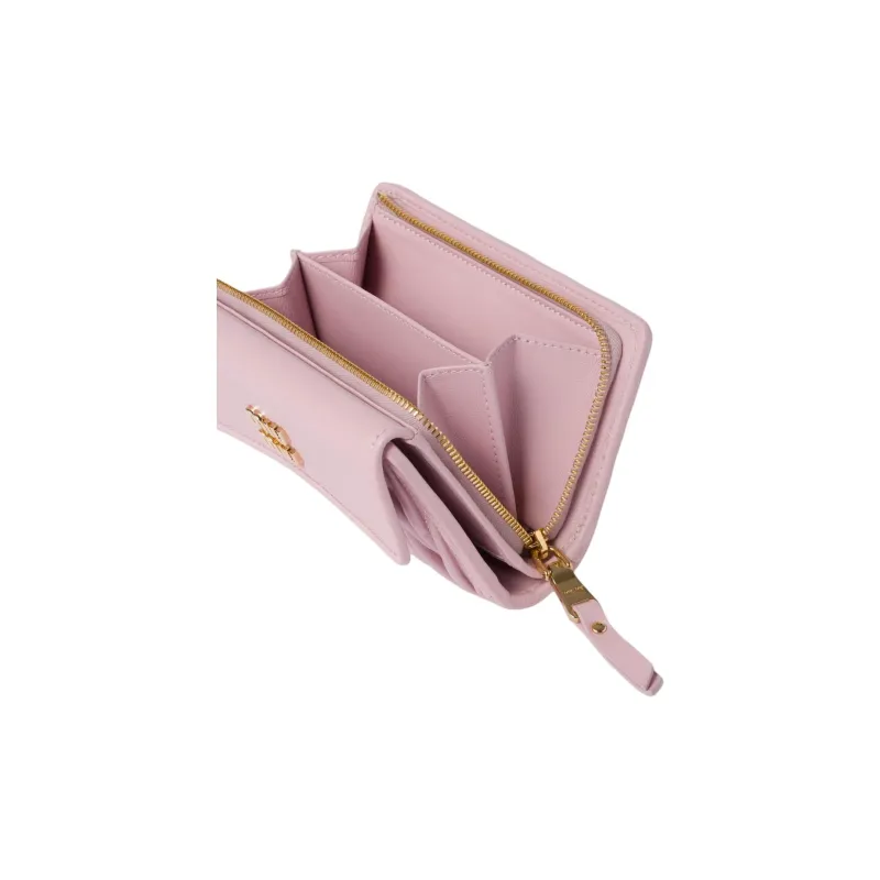 MIU MIU Nappa Leather Wallet Small Size Women's Snowflake Gypsum Pink-4