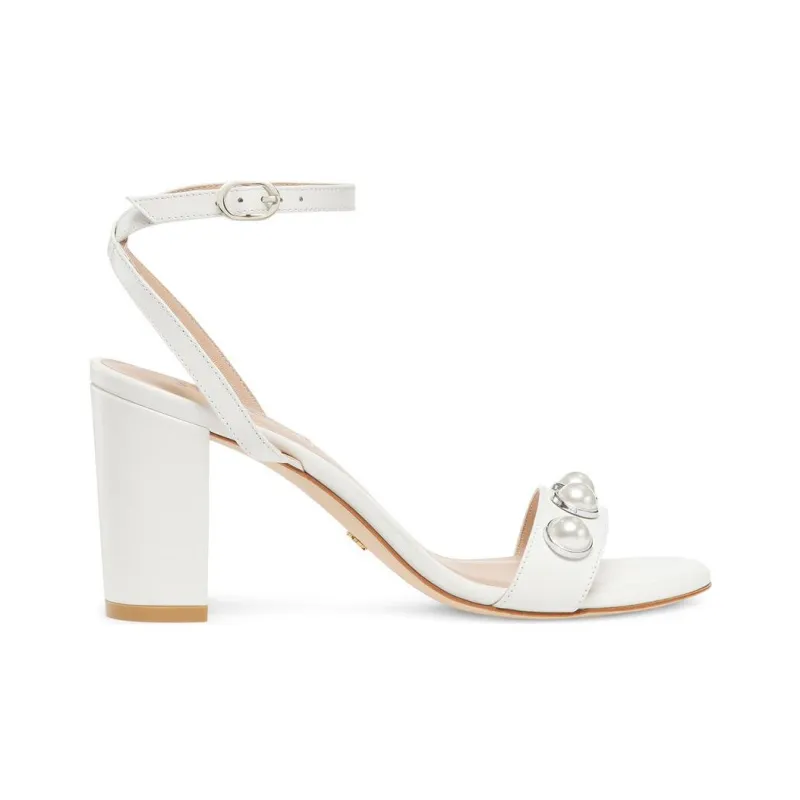 Stuart Weitzman/SW Nearlybare Portia Strap Sandals 8cm Women's White-1