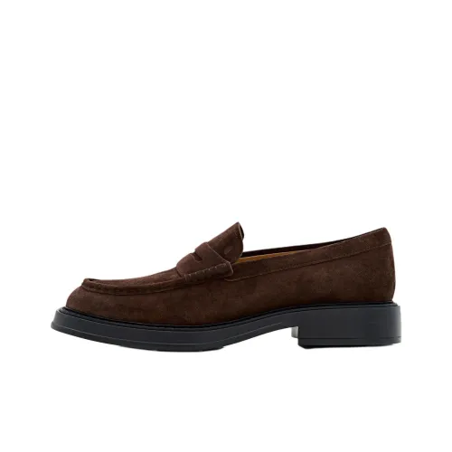 TOD'S Round Toe Slip On Loafers