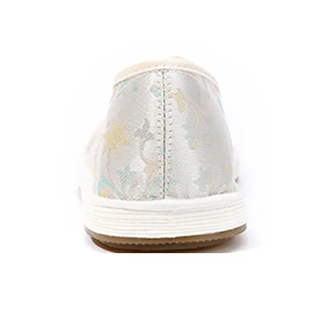 Old Meihua Casual Single Shoes Women's Silver-4