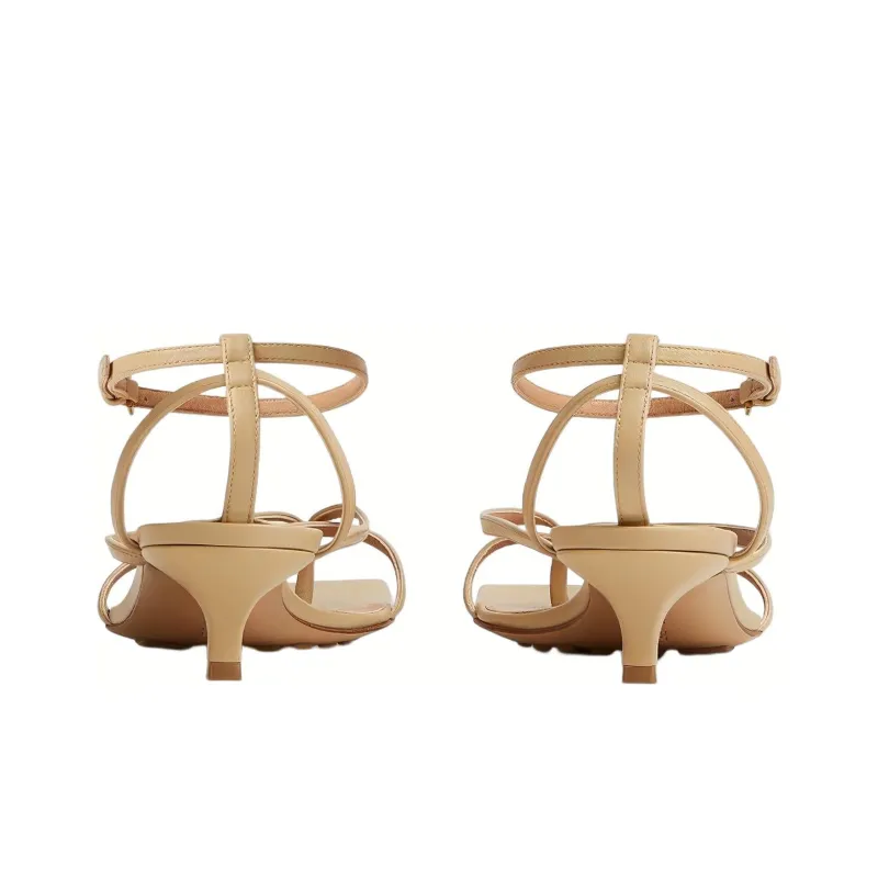 Bottega Veneta Squared Toe Heeled Sandals Women's-3
