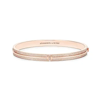 TIFFANY & CO. 18K Rose Gold Bangles Unisex Rose Gold